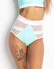 MINT EMPIRE SHORTS WITH MARBLE PIECES