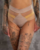 EMPIRE SHORTS BABY ROZE GLITTER FLUWEEL