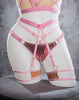 SET - ARUBA LOW/HIGH SHORTS + GARTER CHANTALLE BABY PINK