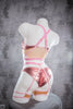 SET - ARUBA LOW/HIGH SHORTS + GARTER CHANTALLE BABY PINK