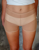 NUDE MESH SHORTS