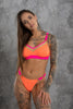 SWIMMING SHORTS ARUBA LOW /HIGH NEON ORANGE 3D