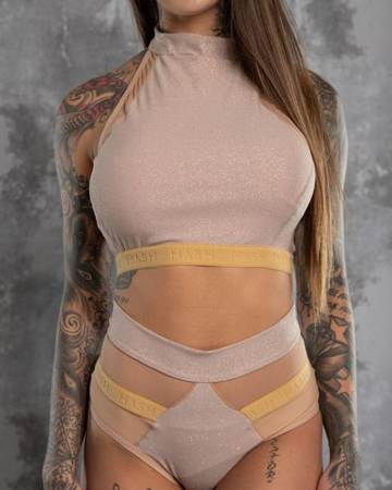 TOP NECK NUDE GLITTER LIMITED SERIES!