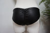 SHORT ASYMETRIC BLACK LEATHER ZEBRA OUTLET -35%