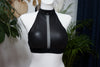 TOP STRAP LEATHER MAT WITH BLACK MESH AND BLACK RUBBER 40%
