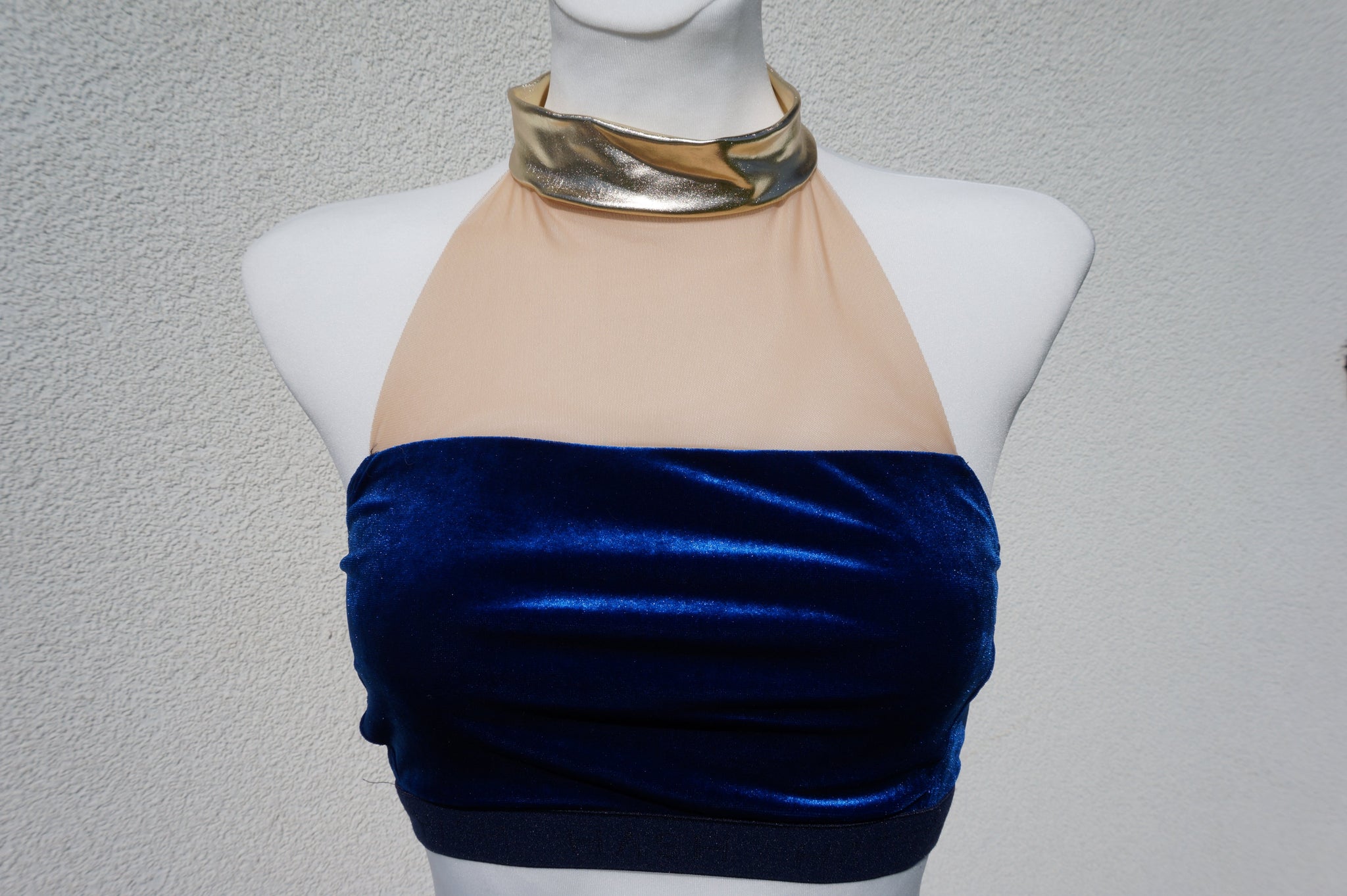 TOP POSH ROYAL BLUE WITH GOLD OUTLET -40%