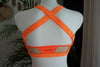 TOP LARA ORANGE NEON 3D AND ORANGE RUBBER OUTLET -35%