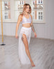 EXO WHITE LONG TROUSERS TO EXOTIC MESH