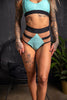 EMPIRE SHORTS MINT MET ZWARTE AFWERKING