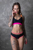 BOSS MAMMA SHORTS ZWART MET ROZE AFWERKING