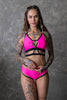 BOSS MAMMA SHORTS NEON ROZE MET ZWARTE Bies