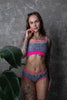 BOSS MAMMA SHORTS ZEBRA WITH NEON-PINK FINISH