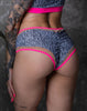 BOSS MAMMA SHORTS ZEBRA WITH NEON-PINK FINISH