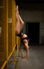 BOTTOMS MESH DARK PURPLE VELOUR