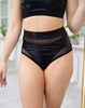 DREAM SHORTS BLACK LEATHER