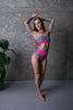 DREAM ZEBRA SHORT MET NEON-ROZE AFWERKING