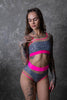 DREAM ZEBRA SHORT MET NEON-ROZE AFWERKING