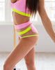 EMPIRE BABY ROZE SHORT MET NEON-GELE AFWERKING