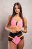 EMPIRE BARBIE PINK SHORTS WITH ORANGE RUBBERS AND BLACK FINISH