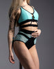 EMPIRE ZWARTE SHORTS MET MUNTAFWERKING
