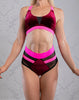 EMPIRE BORDER SHORTS WITH BLACK-PINK FINISH