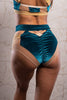 VEMPIRE SHORTS EMERALD FLUWEEL MET NAAKTE STREPEN