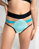EMPIRE SHORTS VELVET JELLY BELLY SKY WITH BLUE STRIPES AND BLACK TRIM
