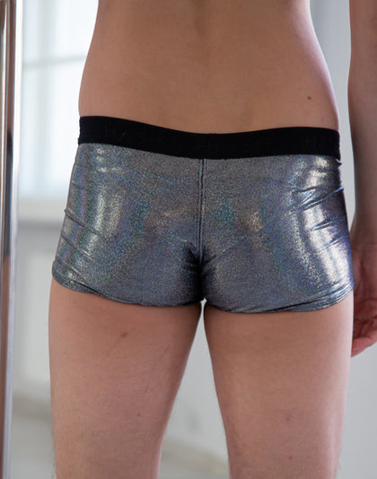MEN BLACK SPARK BOXER SHORTS WITH A BLACK TRIM