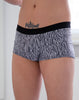 HEREN ZEBRA BOXERSHORT MET EEN ZWART BIES