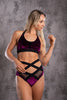 MESH SHORTS PLUM WELUR WITH BLACK TRIM