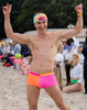 MEN'S BOXER SHORTS MEN PINK AND ORANGE ECONYL 3D