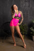 SET ROZE NEON BRAVE SHORTS + MESH SHORTS