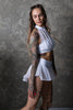 SHORTS GIRLS TRIP WHITE WITH WIHITE MESH