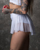 SHORTS GIRLS TRIP WHITE WITH WIHITE MESH