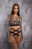 SHORTS MESH DAMASK WITH BLACK FINISH