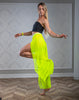 EXO YELLOW NEON LONG TROUSERS TO EXOTIC MESH