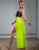 EXO GELE NEON LANGE BROEK TOT EXOTISCHE MESH