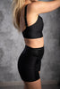 SUGARBOO DROP SHORTS MET LEREN BIJZINGEN