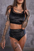 TOP BOSS MAMMA BLACK GLITTER VELVET