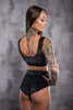 TOP BOSS MAMMA BLACK GLITTER VELVET