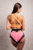 TOP KIM BARBIE PINK WITH ORANGE STRIPES