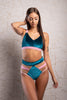 TOP LARA EMERALD FLUWEEL MET GUMS BABY ROZE