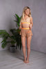 LARA NUDE TOP WITH NEON ORANGE FINISH