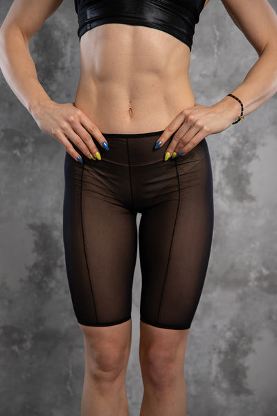 TRY ME LANGE MESH SHORTS ZWART