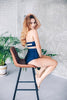 VIRGIN HIGH CUT SHORT NAVY DIAMOND LAATSTE STUKS (RECYCLING)
