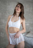WHITE MESHLOVE SKIRT SHORTS