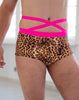 YOGA MEN WARME PANTER MET EEN ROZE AFWERKING