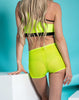 MESH SHORTS NEON GEEL