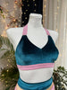 TOP LARA PLUME VELVET PINK RUBBER OUTLET -35%
