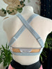 TOP LARA BABY BLUE VELVET OUTLET -40%